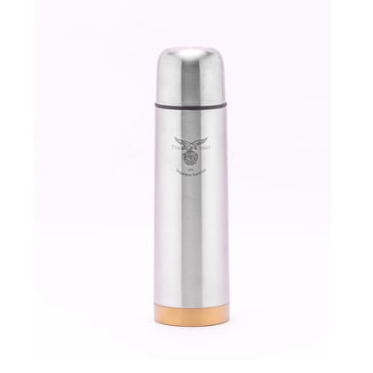 Eagle Gold Sleek Vacuum Flask with 5 Years Temperature Guarantee, Stainless Steel, Silver , 1L