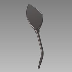 Side Rear View Mirror - Right - Black - Pleasure - 88110AAL000ZS