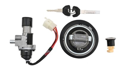 Hero Genuine Ignition Switch Lock Set for HF 100 & HF Deluxe | Secure Ignition Control | Durable Construction | OEM Fit | Splash-Proof Design | Reliable Performance - 35010ACK00099S