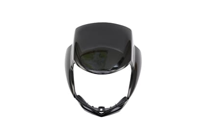 Hero Genuine Black Front Visor / Cowl for HF Deluxe | Precise Fit | Durable Material | Headlight Protection | OEM Quality | Stylish Design - 83410AAH100RS