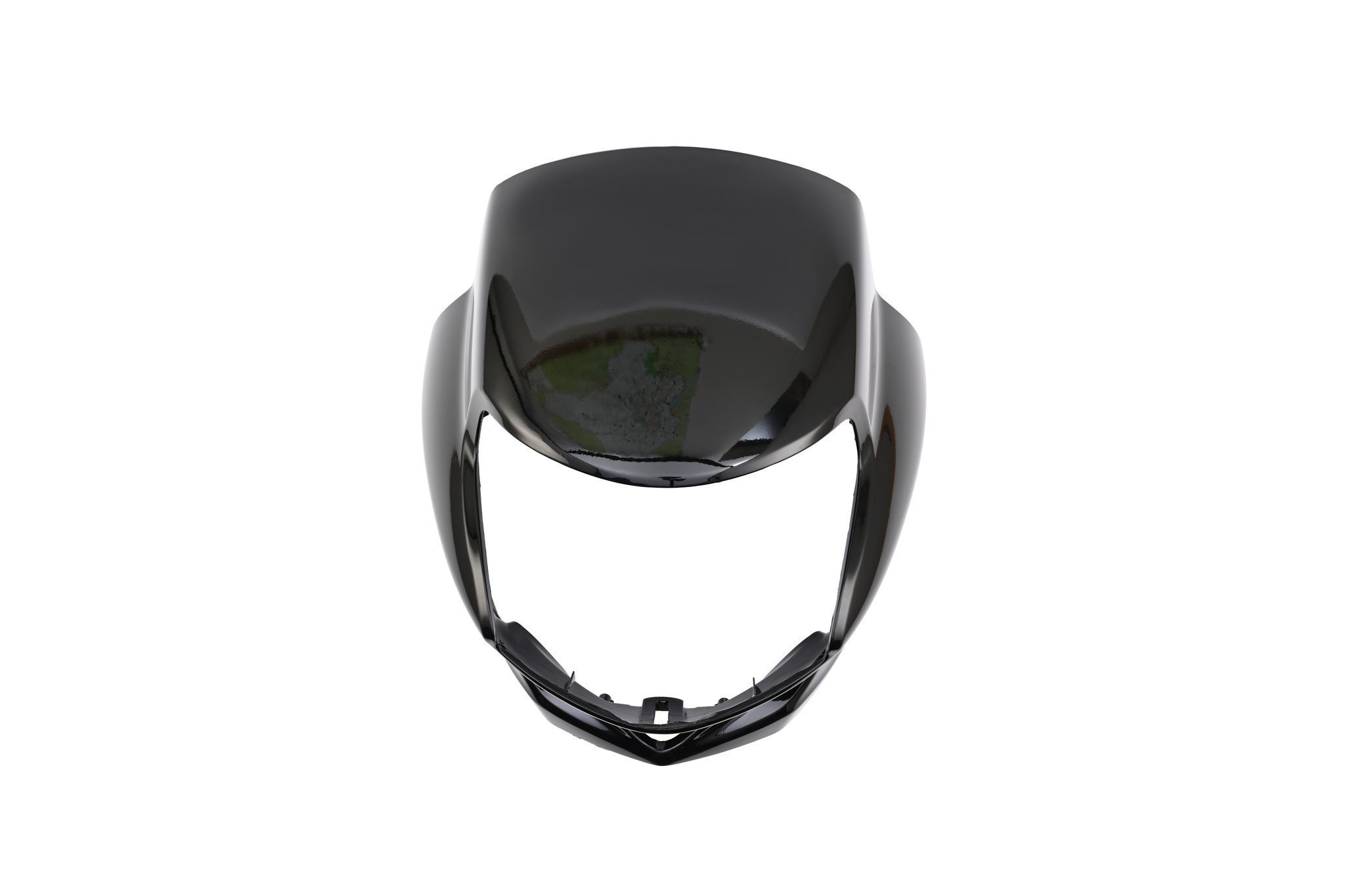 Hero Genuine Black Front Visor / Cowl for HF Deluxe | Precise Fit | Durable Material | Headlight Protection | OEM Quality | Stylish Design - 83410AAH100RS