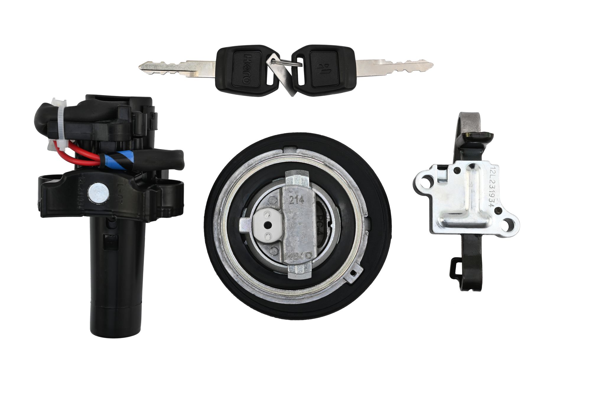 Hero Genuine Ignition Switch Lock Set for Passion Pro | Secure Key Operation | Splash-Proof Design | OEM Fit | Reliable Performance | Easy Installation- 35010AAC200S