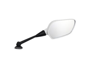Hero Genuine Right Side Rear View Mirror (White) – Clear Rear Visibility for Karizma - 88110AARH81ZBS