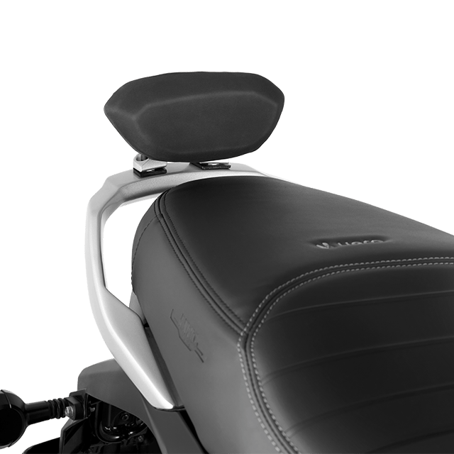 Hero Genuine Backrest Kit Matt-Force Silver for Mavrick 440 | Pillion Comfort | High-Strength Build | OEM Fit | Easy Installation | Long-Lasting Support