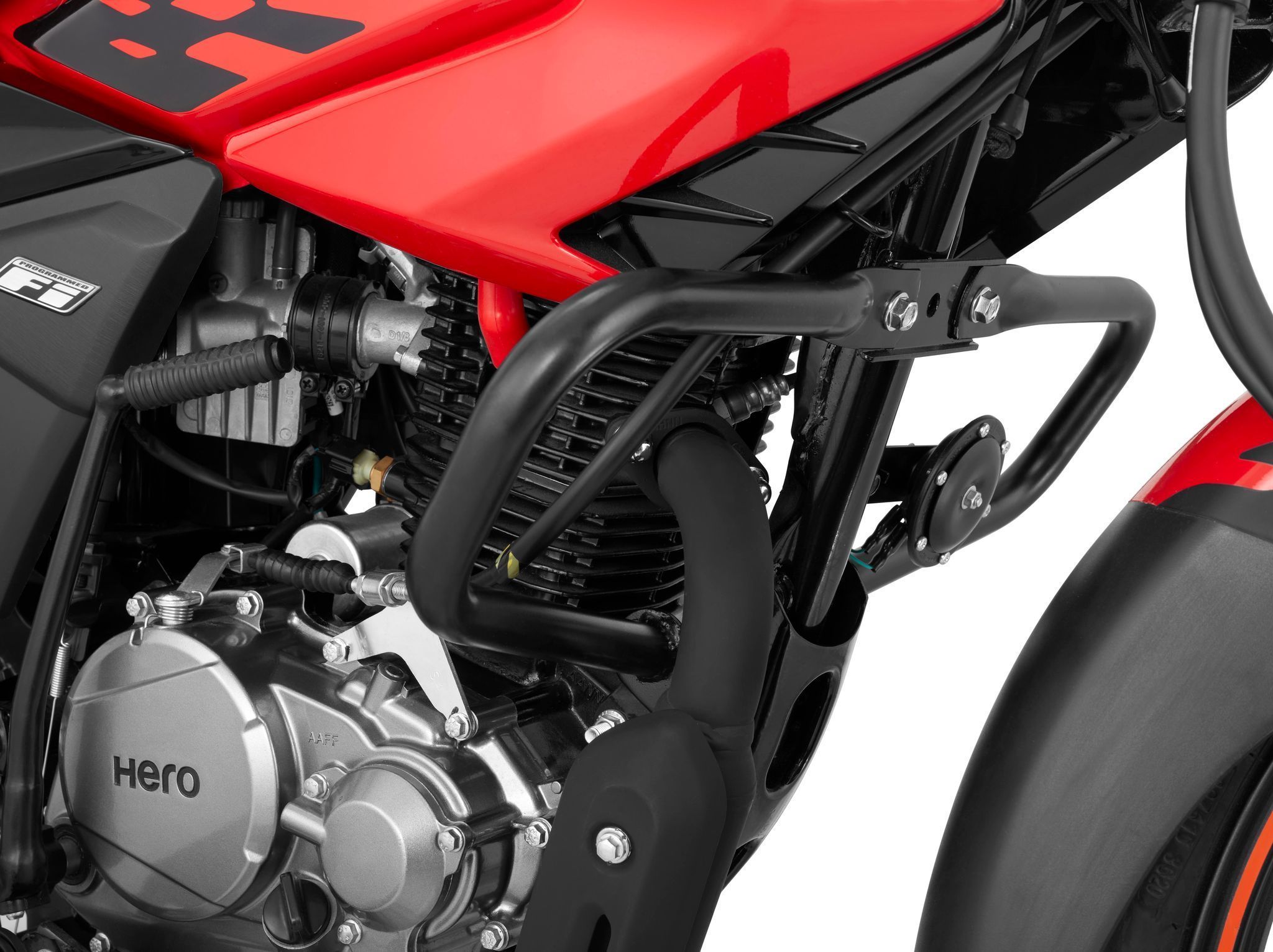 Hero Genuine Engine Guard Kit in Black for New Glamour | Engine Protection | Stylish Look | High Strength | Lightweight Design | Superior Material Quality