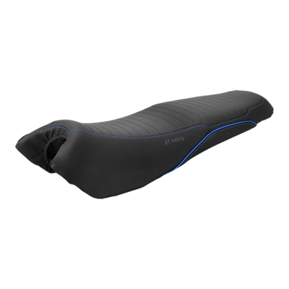 Seat Cover in Techno Blue & Black for Glamour