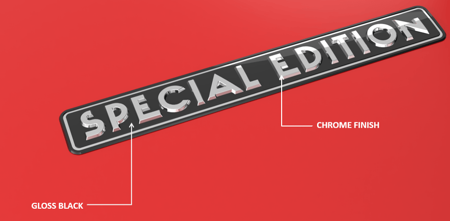 Hero Genuine Special Edition Emblem for Hero Bikes | Exclusive Design | Superior Product Quality | Easy Installation | Enhances Style Statement | Weather Safe Material