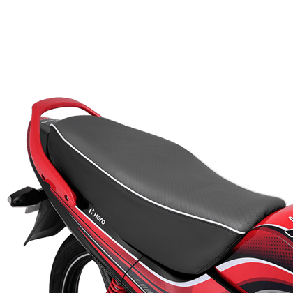 Seat Cover in Grey & Black with white piping for Passion+