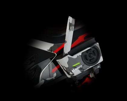 Smart Intercom H30 Helmet Device for Smart connectivity, calling , Intercom, group riding, vlogging and Group Riding