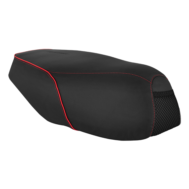 Seat Cover in Red Piping with Custom Fit and Durable Protection for Maestro Edge