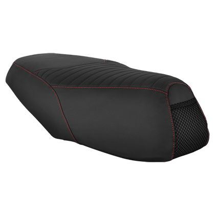 Seat Cover in Black Embossed with Cooling Mesh Design and Anti-Fungal Properties for Destini 125