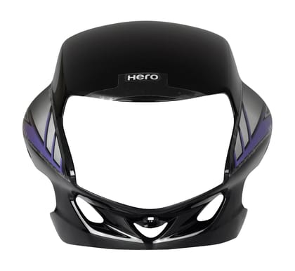 Front Visor Black - HF Deluxe - 83400AAHH20ZBS