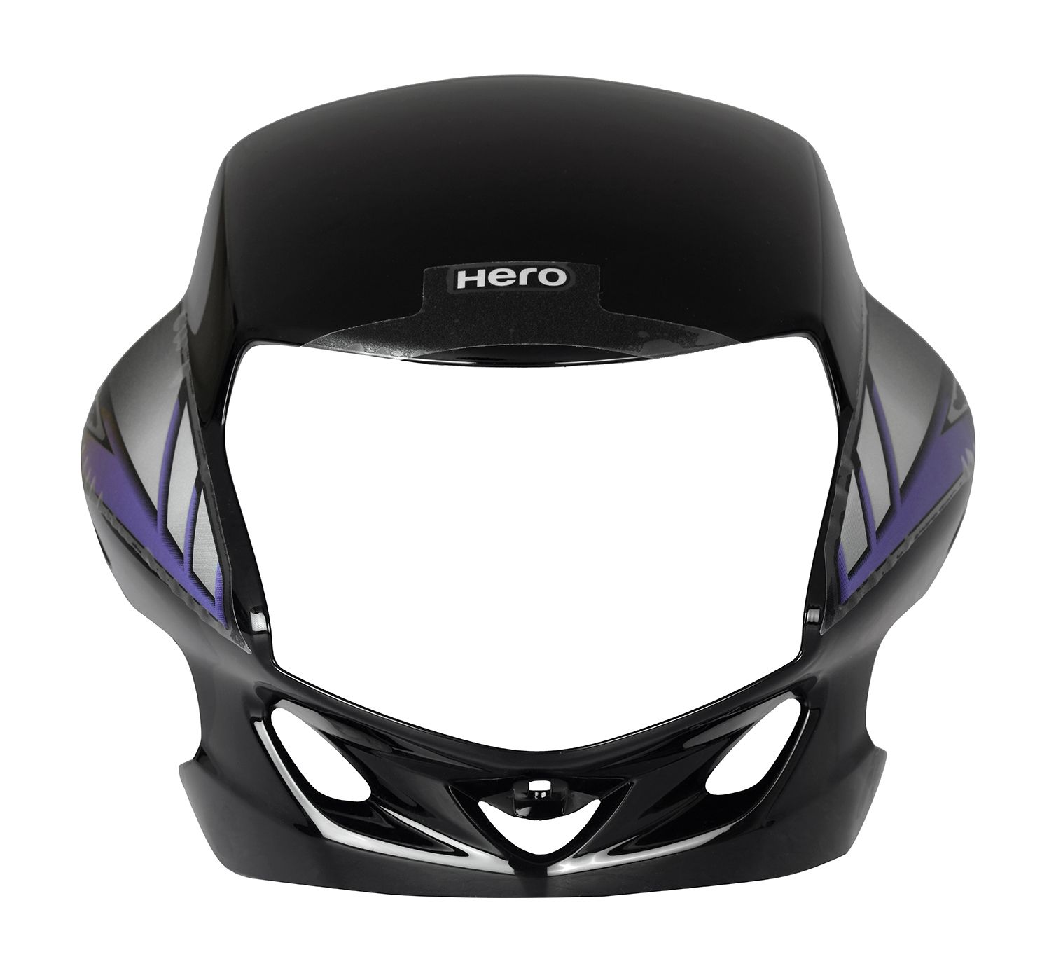 Front Visor Black - HF Deluxe - 83400AAHH20ZBS
