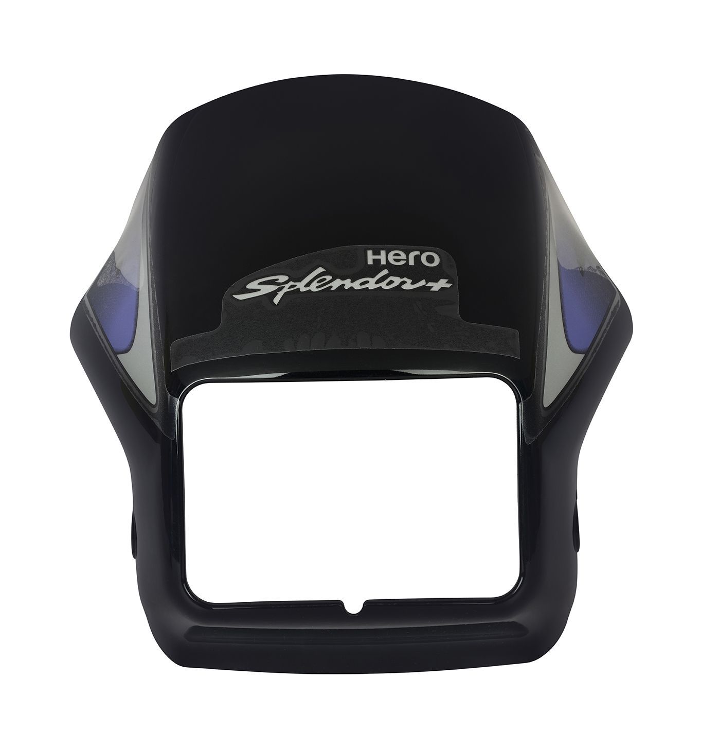Hero Genuine Front Visor Black for Splendor Plus | Durable Design | Light Protection | OEM Fit | Stylish Look | Easy Installation - 83410AAEH00ZAS