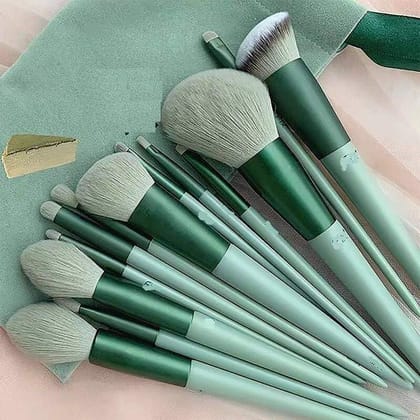 13pc Makeup Brush Set With Soft Fluffy Pouch Cosmetic Makeup Brush (Pack of 13) 13pc Makeup Brush Set With Soft Fluffy Pouch Cosmetic Makeup Brush (Pack of 13)