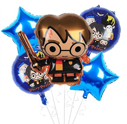 Harry Potter Theme Magic Foil Balloon for Birthday Party Decoration Chiller Party - Set of 5Pcs Harry Potter Theme Magic Foil Balloon for Birthday Party Decoration Chiller Party - Set of 5Pcs