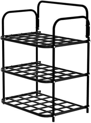  3-Tier Heavy Duty Steel Stackable LP Propane Tank Holder Storage Rack