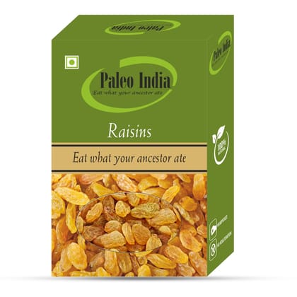 Paleo India 500gm Kishmish Raisins Naturally Sweet Seedless Juicy and Nutrient-Rich Dried Fruits | Perfect for Snacking Baking Cooking Gifting and Healthy Energy Booster Paleo India 500gm Kishmish Raisins Naturally Sweet Seedless Juicy and Nutrient-Rich Dried Fruits | Perfect for Snacking Baking Cooking Gifting and Healthy Energy Booster