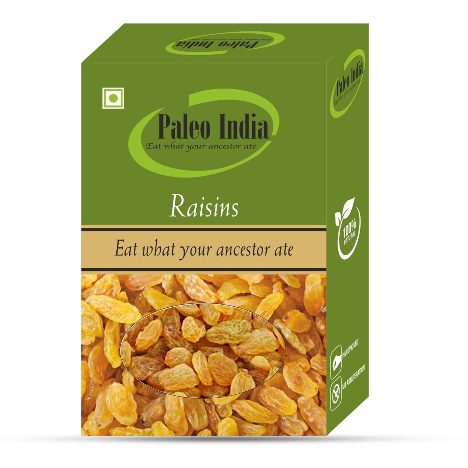 Paleo India 500gm Kishmish Raisins Naturally Sweet Seedless Juicy and Nutrient-Rich Dried Fruits | Perfect for Snacking Baking Cooking Gifting and Healthy Energy Booster