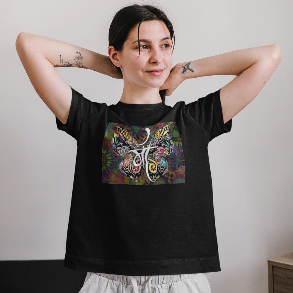 EqualLife Pure Cotton Bio-Washed T-Shirt Chest Printed-Maa (Design-1)-by ZingerTees-Women-EL9120056-F
