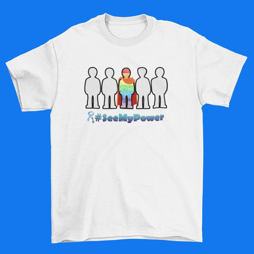 EqualLife Pure Cotton Bio-Washed T-Shirt Chest Printed-See My Power-by ZingerTees-Men-EL9120044-M