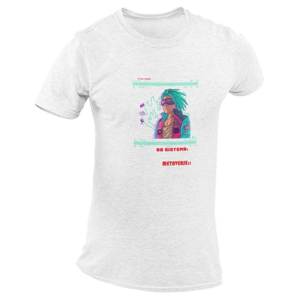 EqualLife Pure Cotton Bio-Washed T-Shirt Chest Printed-Japanese Anime Art Series - 13 - Metaverse 0 0 Sistema Design-by ZingerTees-Men-EL9120227-M