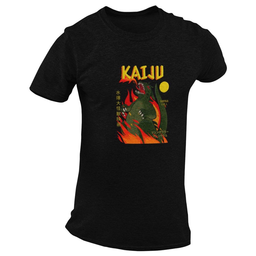 EqualLife Pure Cotton Bio-Washed T-Shirt Chest Printed-Japanese Anime Art Series - 14 - Kaiju the Monsterverse Design-by ZingerTees-Men-EL9120228-M