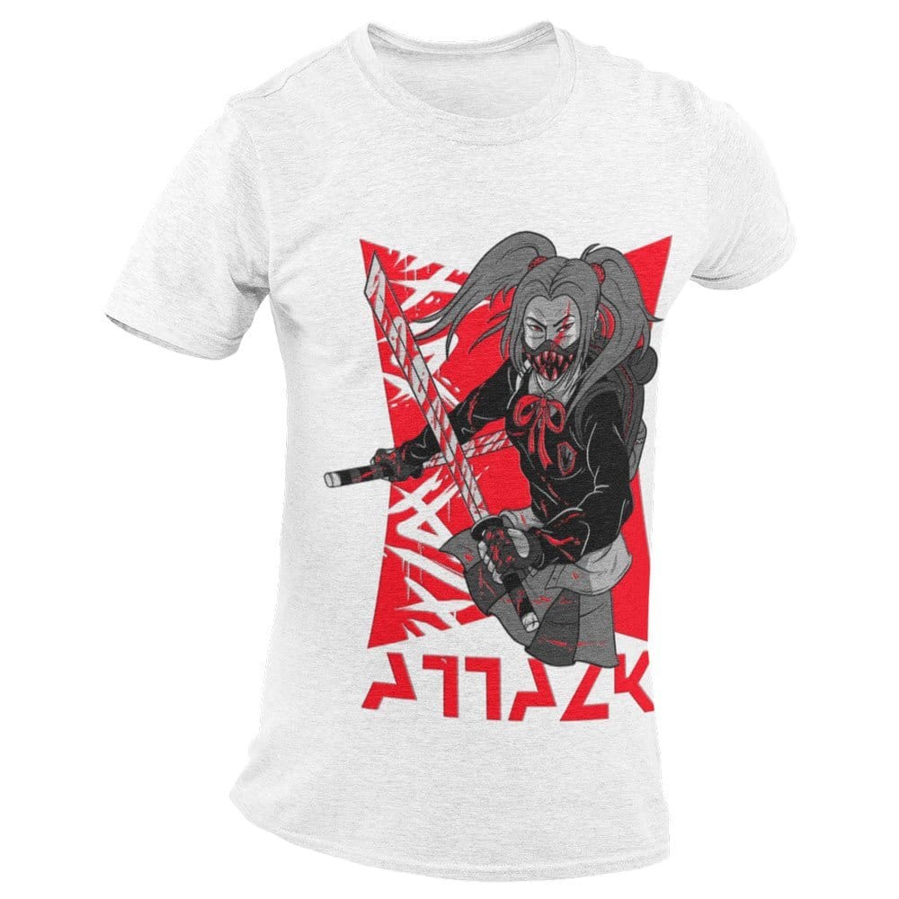 EqualLife Pure Cotton Bio-Washed T-Shirt Chest Printed-Japanese Anime Art Series - 15 - Underground Rebels Attack Design-by ZingerTees-Men-EL9120229-M