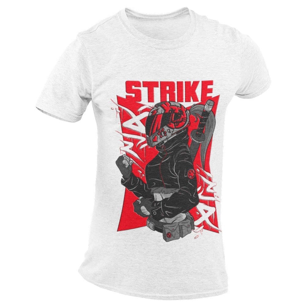 EqualLife Pure Cotton Bio-Washed T-Shirt Chest Printed-Japanese Anime Art Series - 17 - Underground Rebels Strike Force Design-by ZingerTees-Men-EL9120231-M
