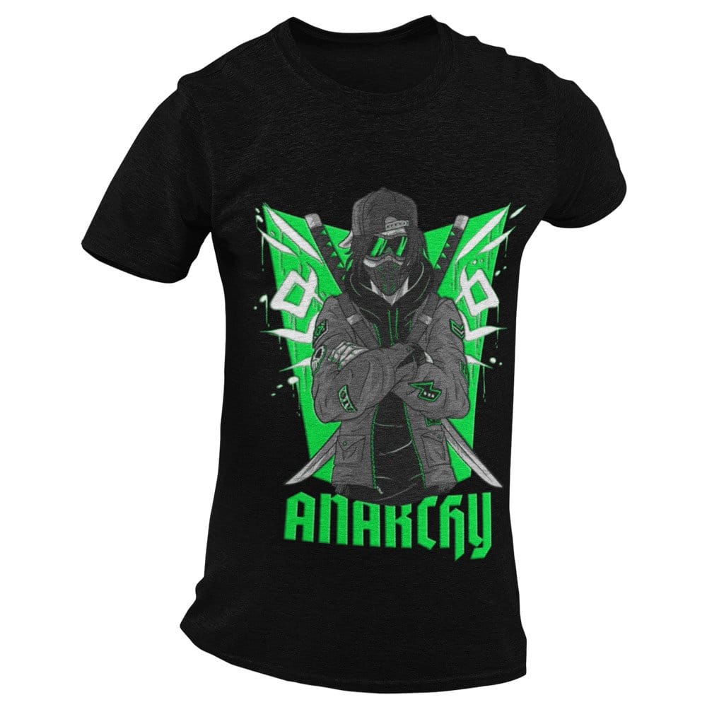 EqualLife Pure Cotton Bio-Washed T-Shirt Chest Printed-Japanese Anime Art Series - 18 - Underground Rebels Anarchy Design-by ZingerTees-Men-EL9120232-M