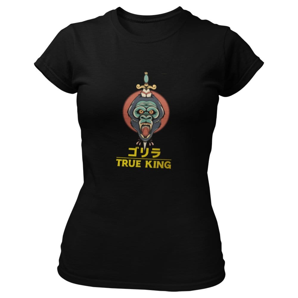 EqualLife Pure Cotton Bio-Washed T-Shirt Chest Printed-Japanese Anime True King Design-19-by ZingerTees-Women-EL9120379-F