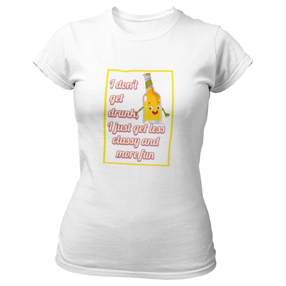 EqualLife Pure Cotton Bio-Washed T-Shirt Chest Printed-Funny Slogan-Beer Fun Design-1-by ZingerTees-Women-EL9120386-F