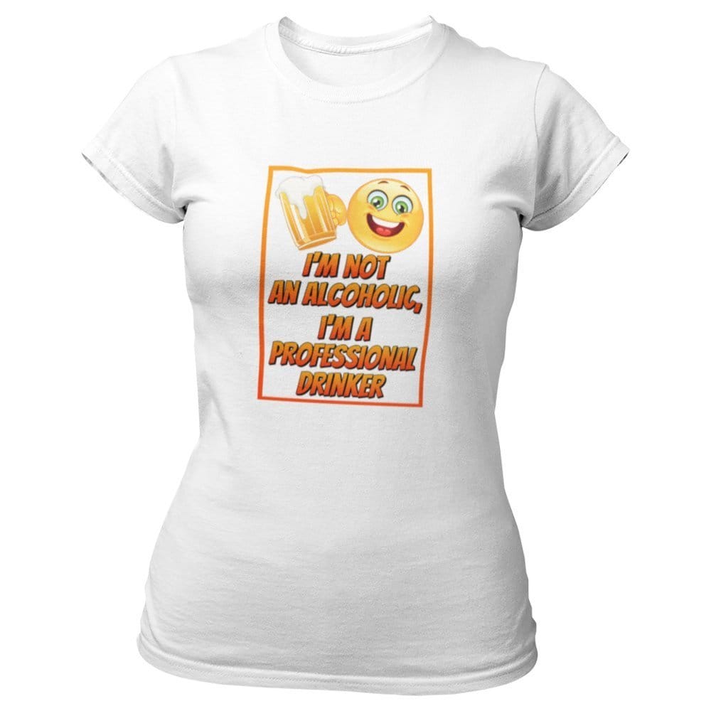 EqualLife Pure Cotton Bio-Washed T-Shirt Chest Printed-Funny Slogan-Beer Fun Design-3-by ZingerTees-Women-EL9120388-F