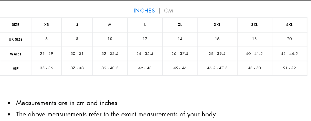 Size Guide Size Guide