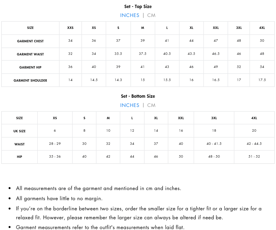 Size Guide Size Guide