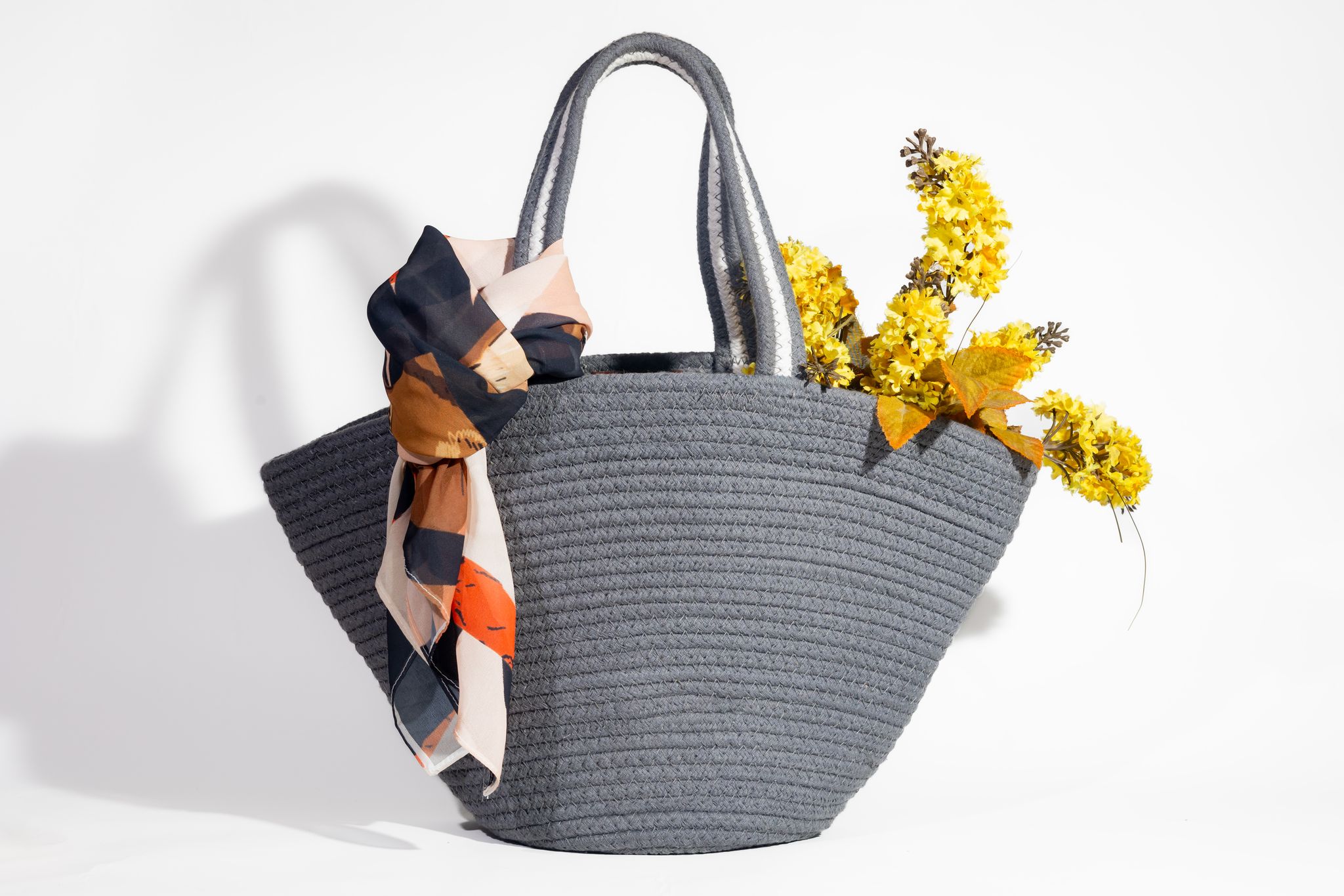 Beach Inspired Handwoven Cotton Tote Bag