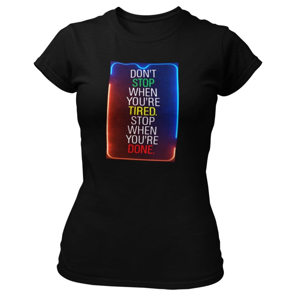 EqualLife Pure Cotton Bio-Washed T-Shirt Chest Printed-Inspirational Slogan-Design-4-by ZingerTees-Women-EL9120394-F