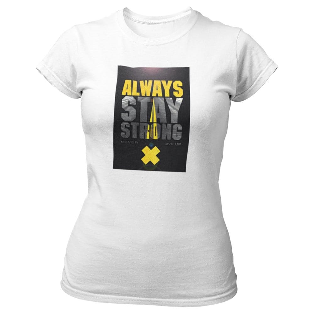 EqualLife Pure Cotton Bio-Washed T-Shirt Chest Printed-Inspirational Slogan-Design-5-by ZingerTees-Women-EL9120395-F