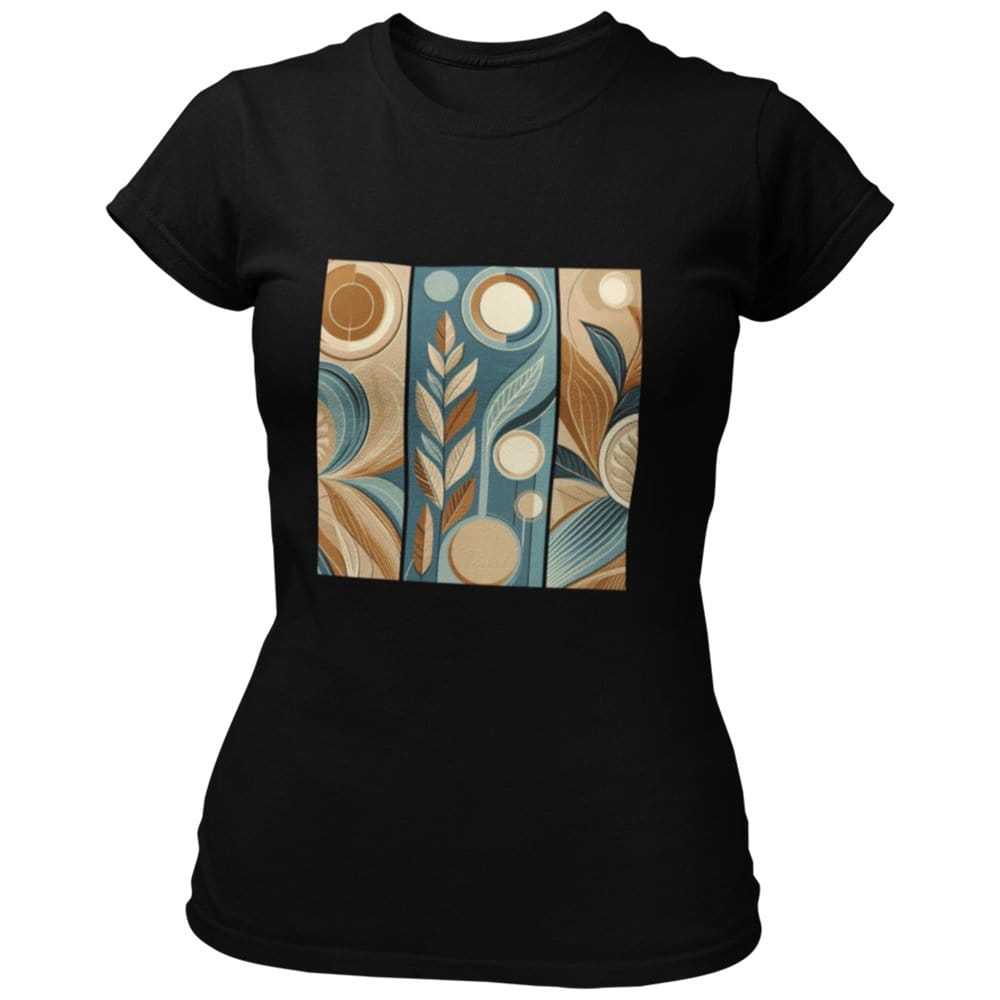 EqualLife Pure Cotton Bio-Washed Chest Printed T-Shirt - Abstract Design 3 - by ZingerTees-Women-EL9120544-F