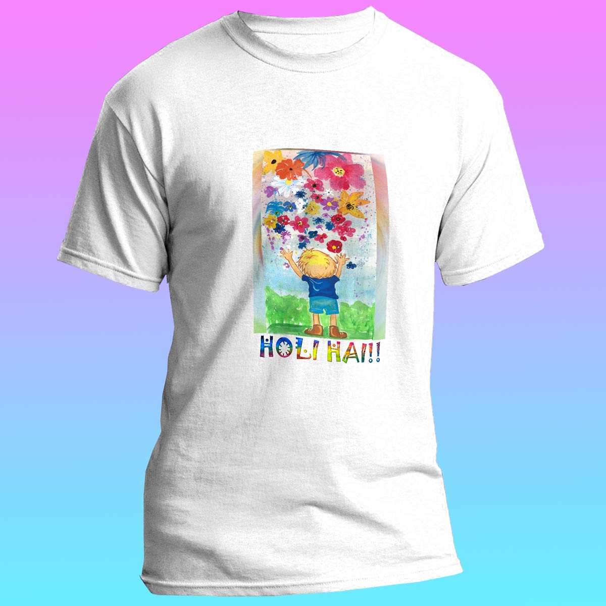 EqualLife Super Dry-fit Printed Jersey T-Shirt-Holi Hai - Celebrations-by ZingerTees-Men-EL9120020-M