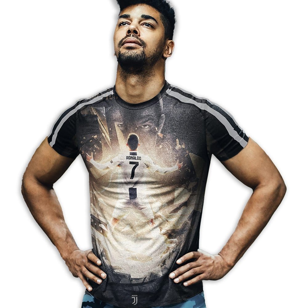 EqualLife Super Dry-fit Printed T-Shirt - Football Series - Iconic CR7 Tribute - by ZingerTees-Men-EL9120595-M