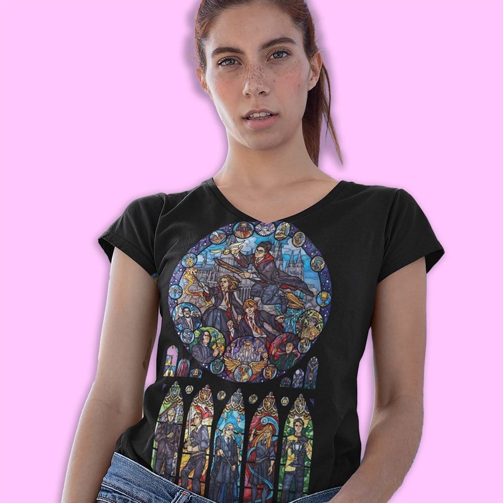 EqualLife Super Dry-fit Printed T-Shirt - Superhero - Potter Metamorphosis of Magic  - by ZingerTees-Women-EL9120598-F