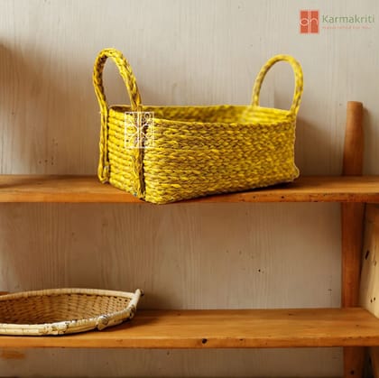 Handwoven Seagrass storage basket (pack of 2)