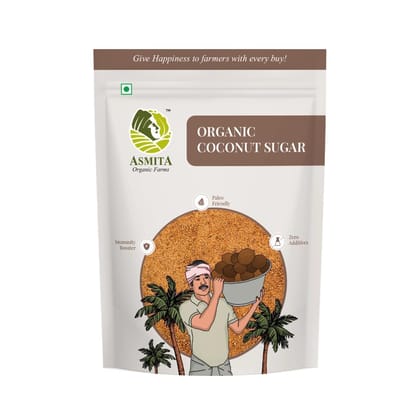 Asmita Organic Farms Coconut Sugar 500g 100% Natural Sweetener & Sugar Substitute Organic, Low Glycemic Index Ideal for Baking, Beverages & Desserts Healthy Sugar Alternative Asmita Organic Farms Coconut Sugar 500g 100% Natural Sweetener & Sugar Substitute Organic, Low Glycemic Index Ideal for Baking, Beverages & Desserts Healthy Sugar Alternative