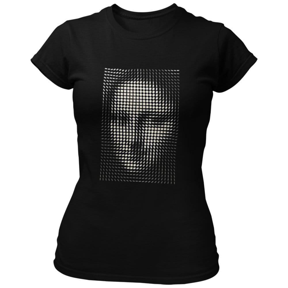 EqualLife Pure Cotton Bio-Washed Chest Printed T-Shirt - Illusion Art - Mona Lisa Design 2 - by ZingerTees-Women-EL9120570-F