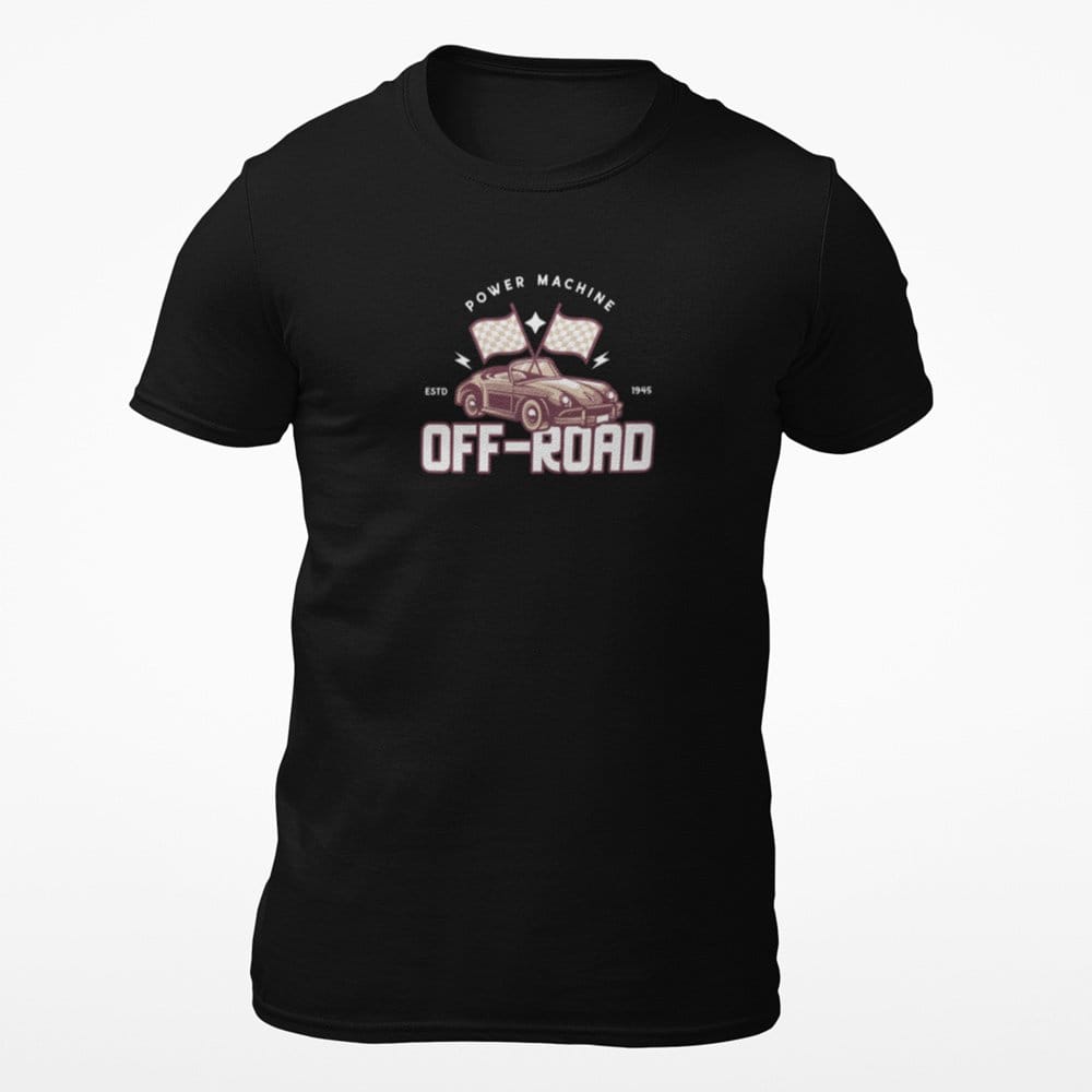 EqualLife Pure Cotton Bio-Washed T-Shirt Chest Printed-Classic Beauties Vintage Car Club Series - Design No.2-by ZingerT-Men-EL9120148-M