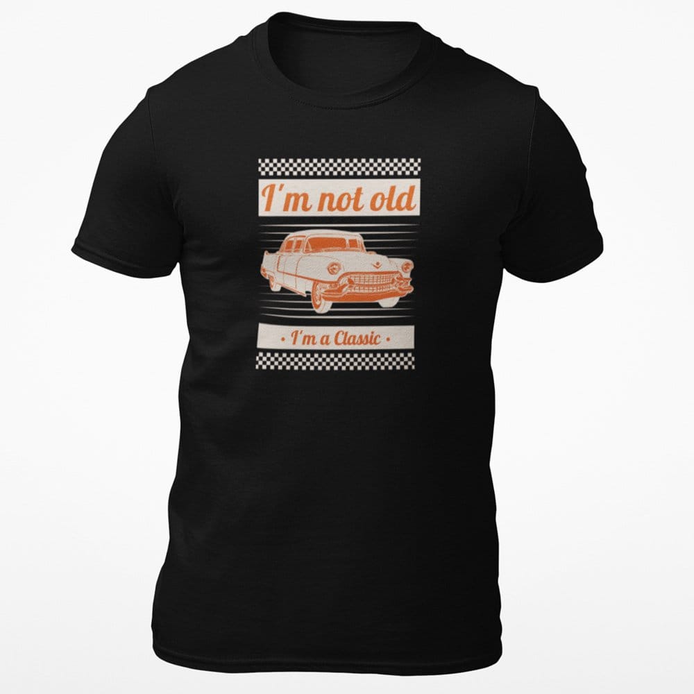 EqualLife Pure Cotton Bio-Washed T-Shirt Chest Printed-Classic Beauties Vintage Car Club Series - Design No.8-by ZingerT-Men-EL9120154-M