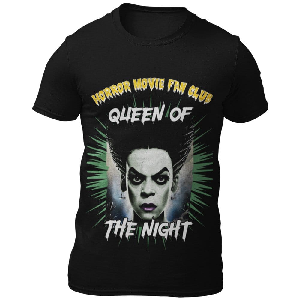 EqualLife Pure Cotton Bio-Washed T-Shirt Chest Printed-Horror Movie Club Series -5-Witch Queen of the Night Design-by ZingerTees-Men-EL9120169-M