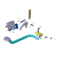 Hero Genuine RR Brake Pedal & Rod Sub Assy for Glamour, Super Splendor, Passion Pro & Splendor iSmart | OEM Fit | Durable Construction | Reliable Braking Control | Smooth Operation | Easy Installation- 46544AAGA10S