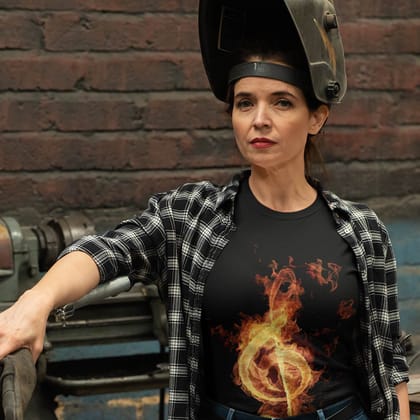 EqualLife Super Dry-fit Printed Jersey T-Shirt Chest Printed-Flame Art Series -5 - Flaming Music for Bikers-by ZingerTees-Women-EL9120161-F EqualLife Super Dry-fit Printed Jersey T-Shirt Chest Printed-Flame Art Series -5 - Flaming Music for Bikers-by ZingerTees-Women-EL9120161-F